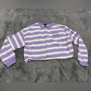 Forever 21 Cropped Long-Sleeved Shirt